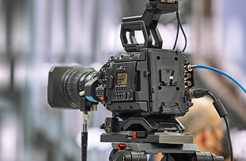 Camera operator in the field